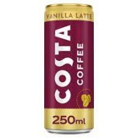 Costa Coffee Vanilla Latte - 12 x 250ml
